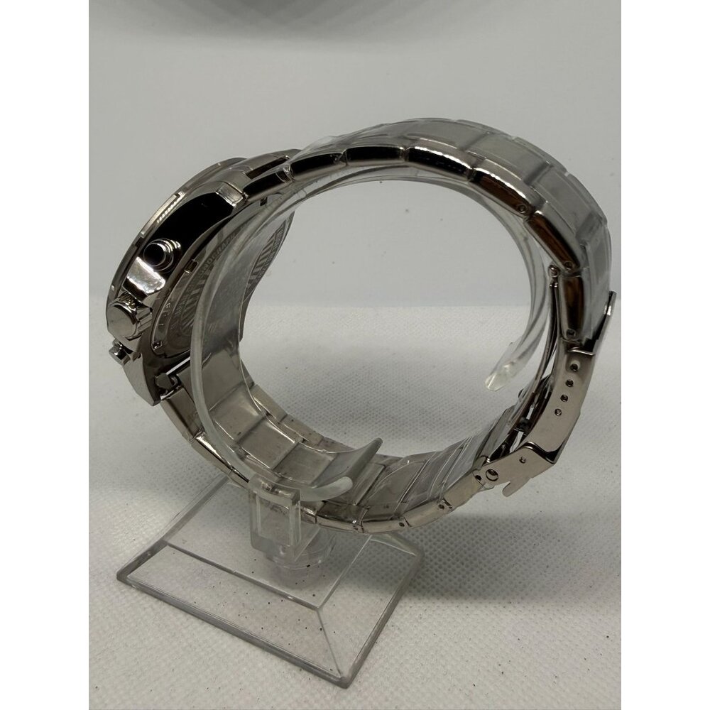Invicta Mens Stainless Steel Chronograph Watch With Black Dial & Silver Bracelet - Picture 5 of 13